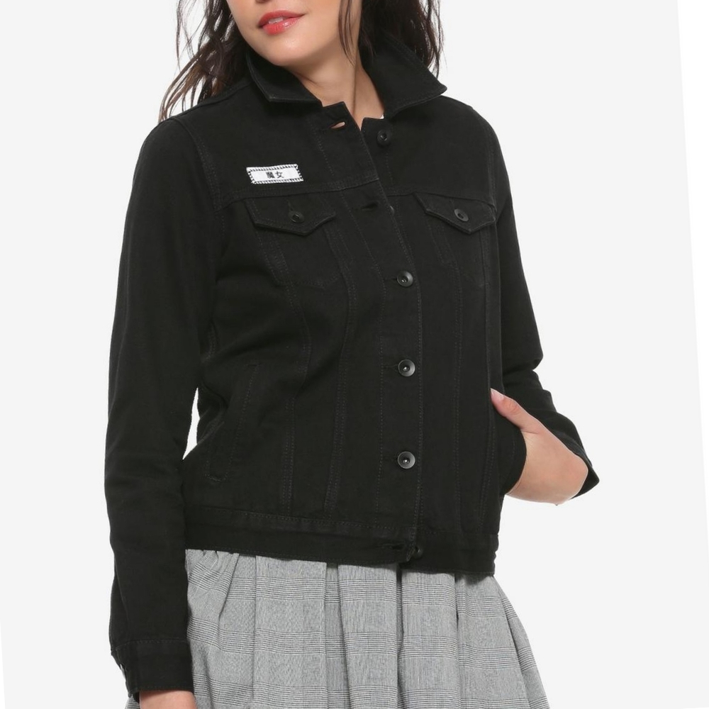 Nwt Limited Edition Kiki's Delivery Service Black Jean Jacket, Medium, Hot Topic View 3